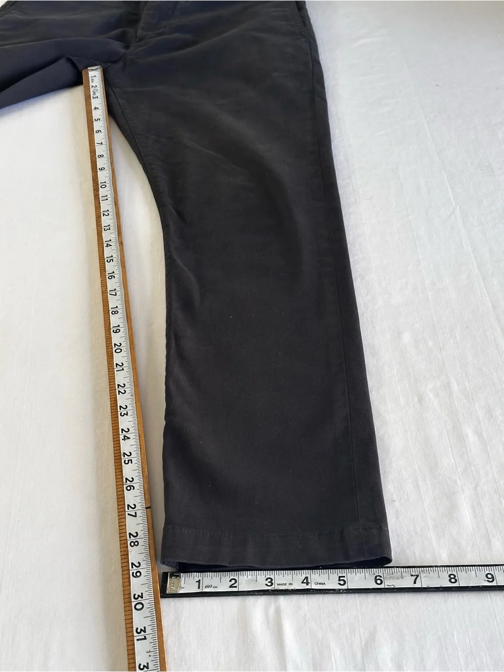 Banana Republic Fulton Skinny Chino Pants 30x30 Dark Charcoal Navy Slim Fit